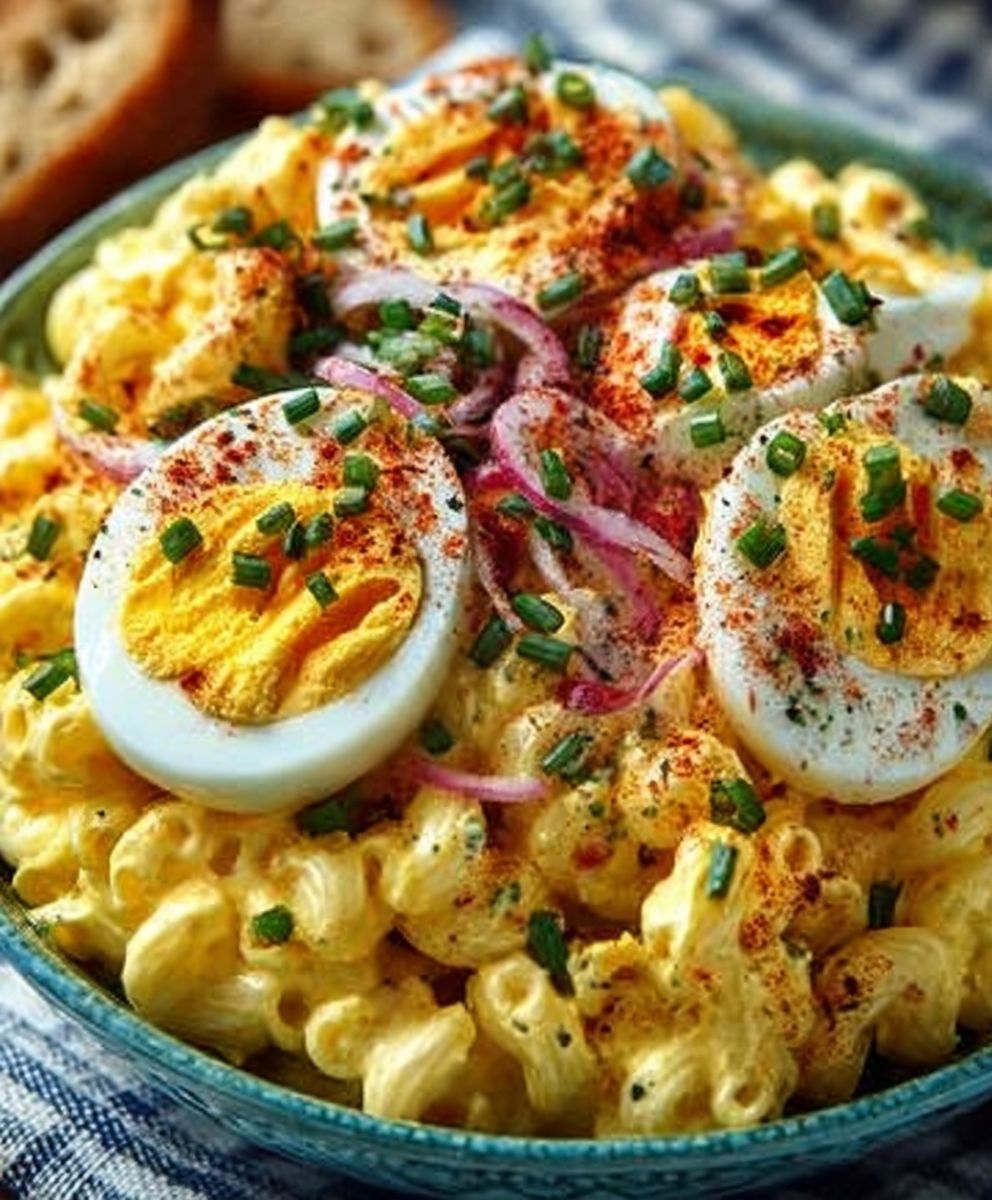 Classic Deviled Egg Macaroni Salad image 2