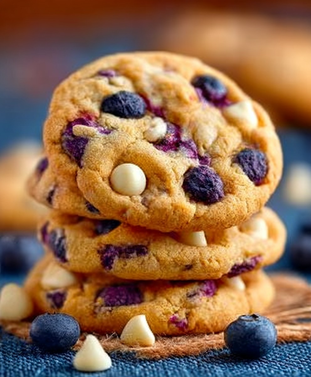 🍪 Blueberry White Chocolate Chip Cookies 🤍 | Soft, Chewy & Bakery-Worthy image 2